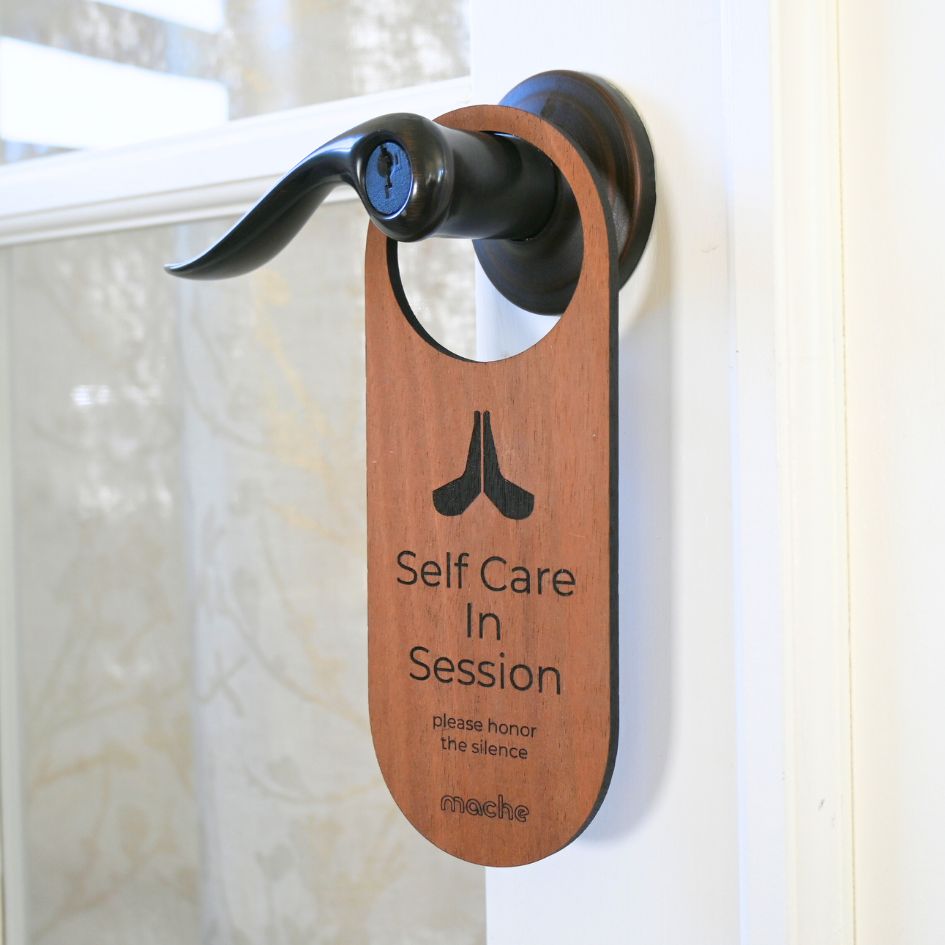 Self Care Sign | Self Care Door Hanger