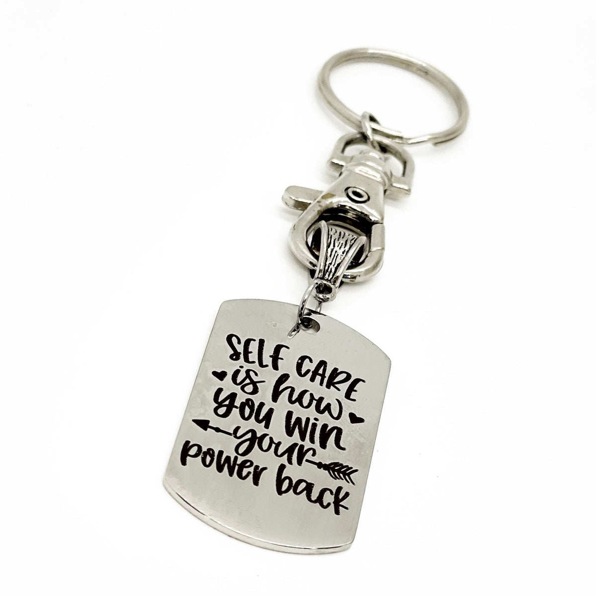 Self Care Gift, Self Care Is How You Win Your Power Back Keychain Gift, Affirmation Gifts, Strong Woman Gift, Divorce Gift, Wife Gift