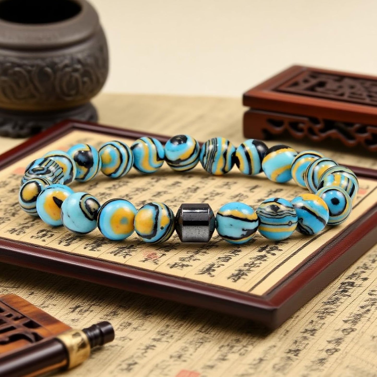 Anti Smoking Bracelet Anxiety Relief Items Stop Smoking Support Bracelet Healing Energy Beads Bracelets for Men Women
