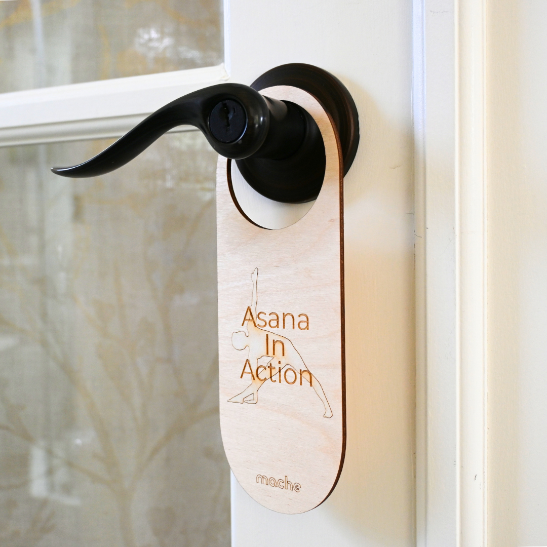 Self Care Sign | Yoga Door Hanger